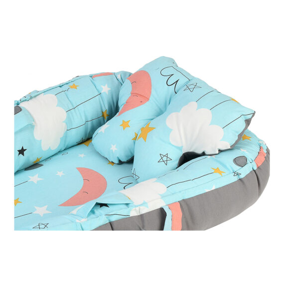 Mix &Max Baby Nest Lounger for Co Sleeping Newborn Sleeper Baby Sleeping Bed Machine Washable, Adjustable Size , Double Face # N1