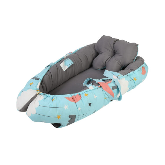 Mix &Max Baby Nest Lounger for Co Sleeping Newborn Sleeper Baby Sleeping Bed Machine Washable, Adjustable Size , Double Face # N1