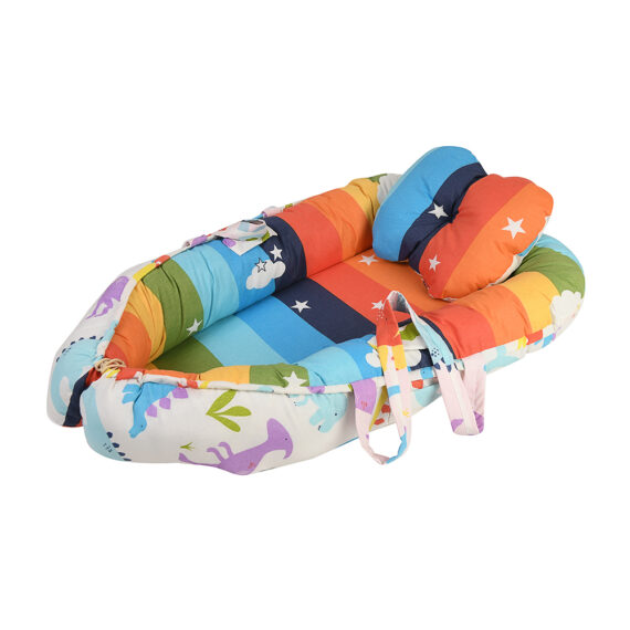 Mix &Max Baby Nest Lounger for Co Sleeping Newborn Sleeper Baby Sleeping Bed Machine Washable, Adjustable Size , Double Face # N1