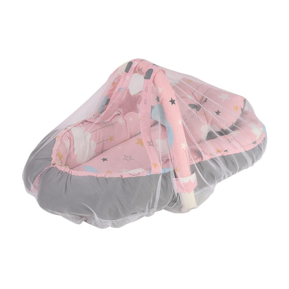 Mix &Max Baby Nest Lounger for Co Sleeping Newborn Sleeper Baby Sleeping Bed Machine Washable, Adjustable Size , Double Face # N1