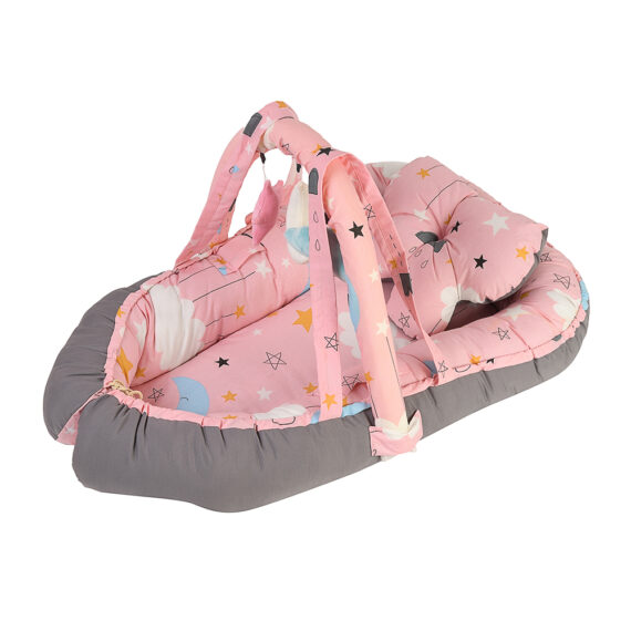 Mix &Max Baby Nest Lounger for Co Sleeping Newborn Sleeper Baby Sleeping Bed Machine Washable, Adjustable Size , Double Face # N1
