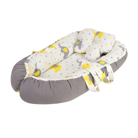 Mix &Max Baby Nest Lounger for Co Sleeping Newborn Sleeper Baby Sleeping Bed Machine Washable, Adjustable Size , Double Face # N1