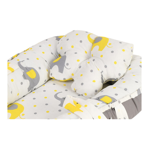 Mix &Max Baby Nest Lounger for Co Sleeping Newborn Sleeper Baby Sleeping Bed Machine Washable, Adjustable Size , Double Face # N1
