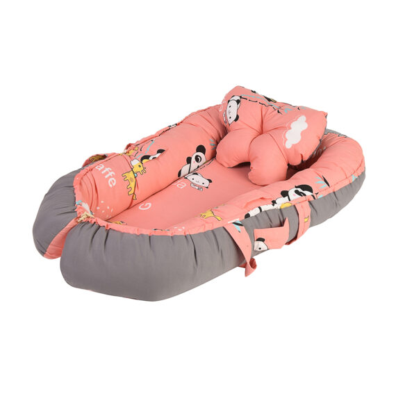 Mix &Max Baby Nest Lounger for Co Sleeping Newborn Sleeper Baby Sleeping Bed Machine Washable, Adjustable Size , Double Face # N1
