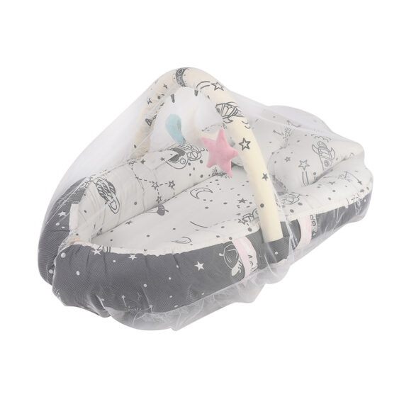 Mix &Max Baby Nest Lounger for Co Sleeping Newborn Sleeper Baby Sleeping Bed Machine Washable, Adjustable Size , Double Face # N1