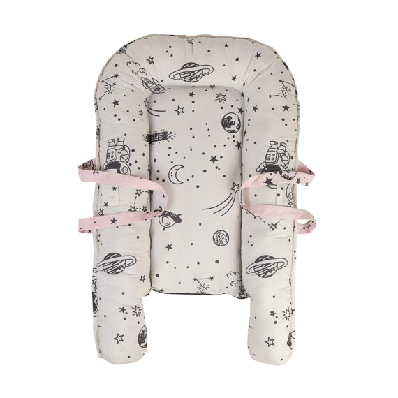 Mix &Max Baby Nest Lounger for Co Sleeping Newborn Sleeper Baby Sleeping Bed Machine Washable, Adjustable Size , Double Face # N1