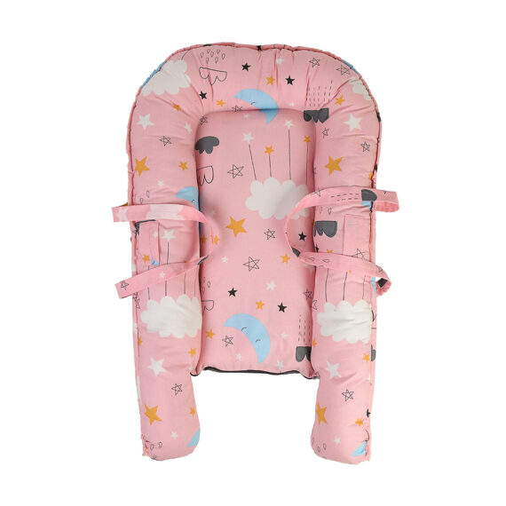 Mix &Max Baby Nest Lounger for Co Sleeping Newborn Sleeper Baby Sleeping Bed Machine Washable, Adjustable Size , Double Face # N1
