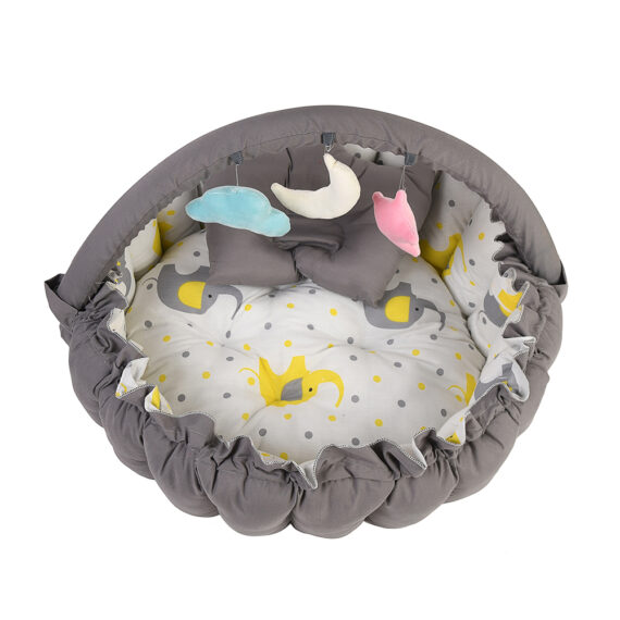 Mix &Max Baby Cozy Spot Reversible Duvet Activity Gym & Play Mat - Double Face - Age Newborn + # N2