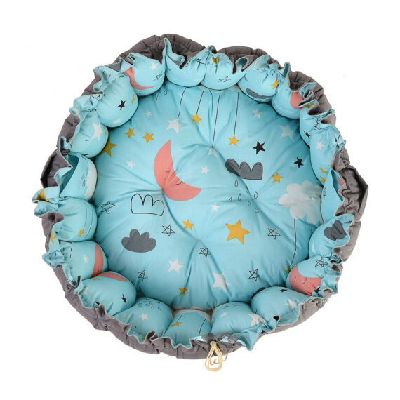 Mix &Max Baby Cozy Spot Reversible Duvet Activity Gym & Play Mat - Double Face - Age Newborn + # N2