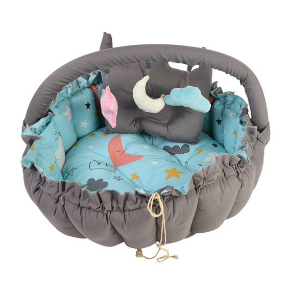 Mix &Max Baby Cozy Spot Reversible Duvet Activity Gym & Play Mat - Double Face - Age Newborn + # N2