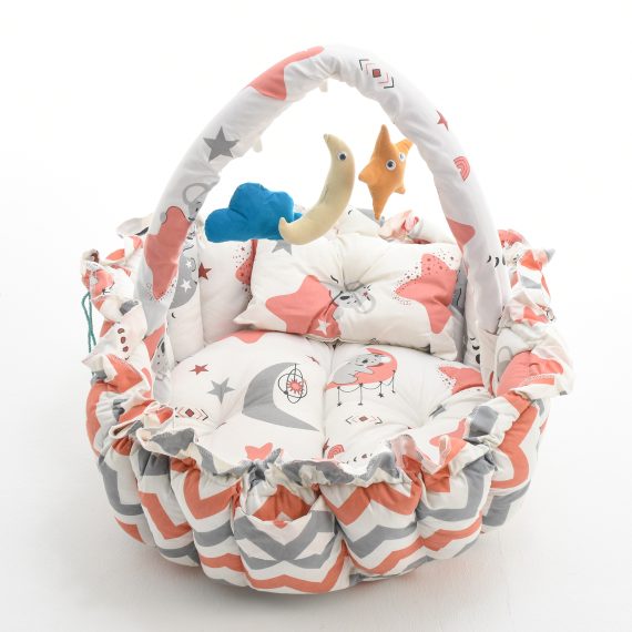 Mix &Max Baby Cozy Spot Reversible Duvet Activity Gym & Play Mat - Double Face - Age Newborn + # N2