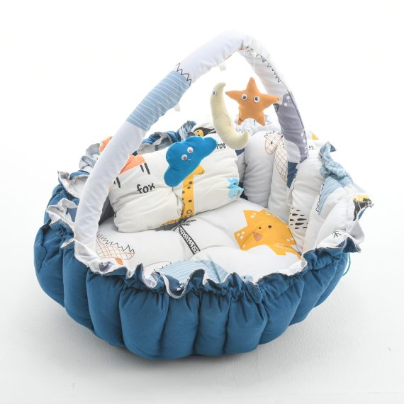 Mix &Max Baby Cozy Spot Reversible Duvet Activity Gym & Play Mat - Double Face - Age Newborn + # N2