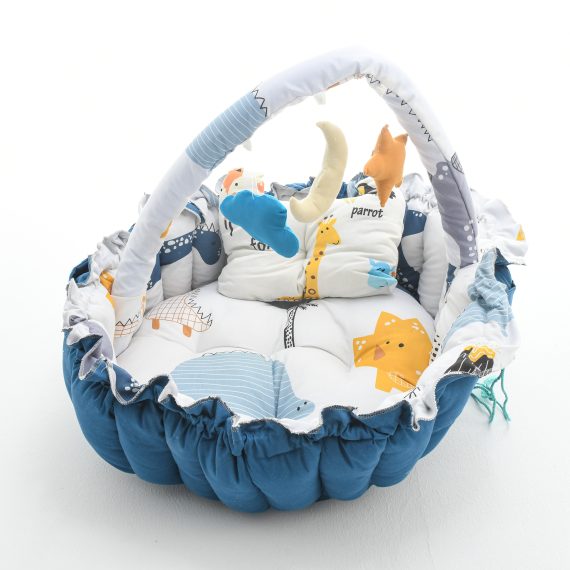 Mix &Max Baby Cozy Spot Reversible Duvet Activity Gym & Play Mat - Double Face - Age Newborn + # N2