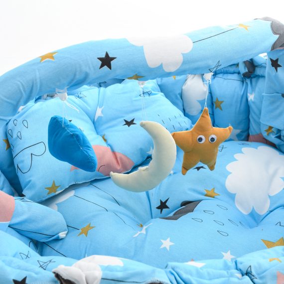 Mix &Max Baby Cozy Spot Reversible Duvet Activity Gym & Play Mat - Double Face - Age Newborn + # N2
