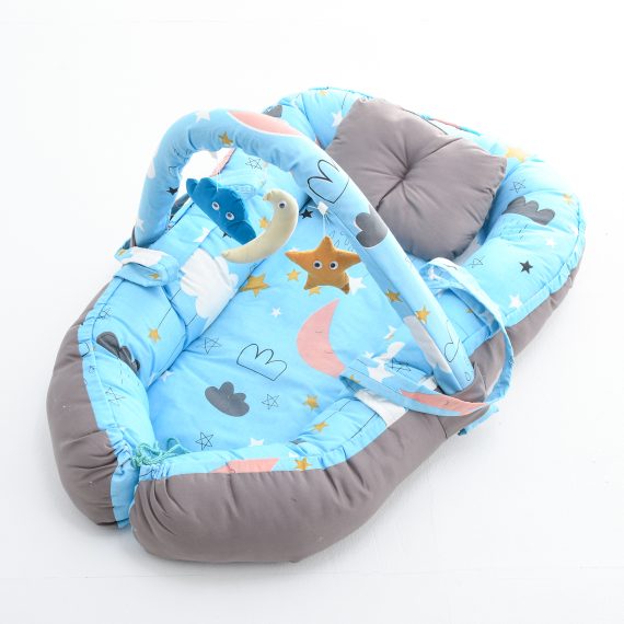 Mix &Max Baby Nest Lounger for Co Sleeping Newborn Sleeper Baby Sleeping Bed Machine Washable, Adjustable Size , Double Face # N1