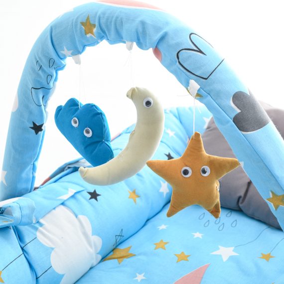 Mix &Max Baby Nest Lounger for Co Sleeping Newborn Sleeper Baby Sleeping Bed Machine Washable, Adjustable Size , Double Face # N1
