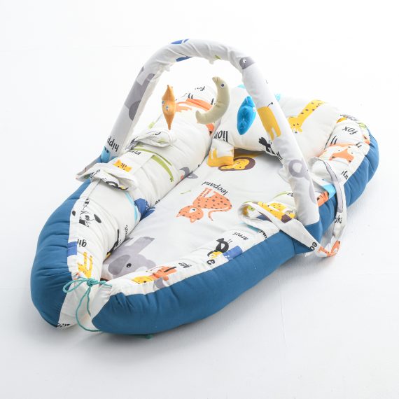Mix &Max Baby Nest Lounger for Co Sleeping Newborn Sleeper Baby Sleeping Bed Machine Washable, Adjustable Size , Double Face # N1