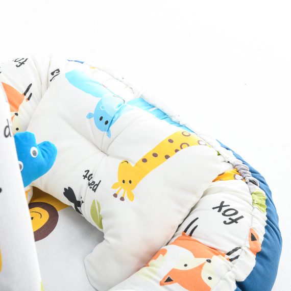 Mix &Max Baby Nest Lounger for Co Sleeping Newborn Sleeper Baby Sleeping Bed Machine Washable, Adjustable Size , Double Face # N1