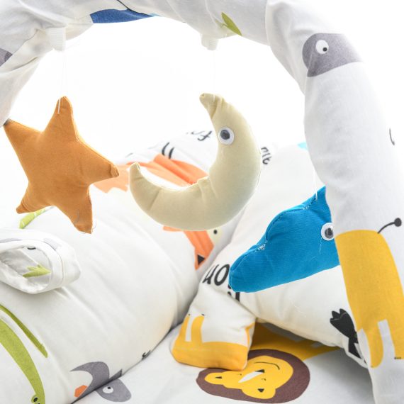 Mix &Max Baby Nest Lounger for Co Sleeping Newborn Sleeper Baby Sleeping Bed Machine Washable, Adjustable Size , Double Face # N1