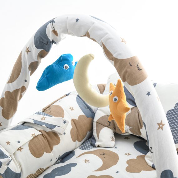 Mix &Max Baby Nest Lounger for Co Sleeping Newborn Sleeper Baby Sleeping Bed Machine Washable, Adjustable Size , Double Face # N1