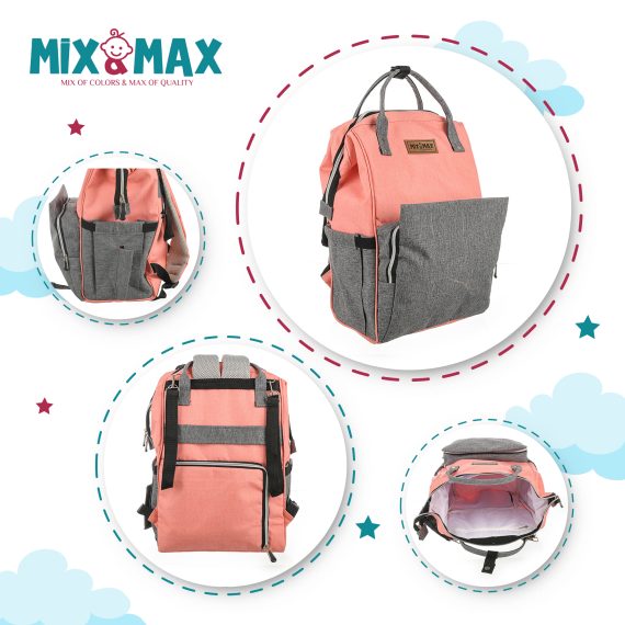 Mix & Max Diaper Backpack bag waterproof multifunction #2102