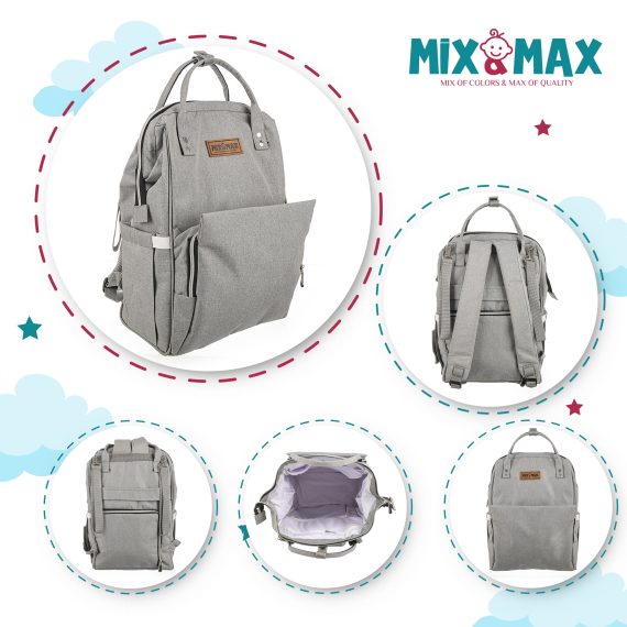 Mix & Max Diaper Backpack bag waterproof multifunction #2104