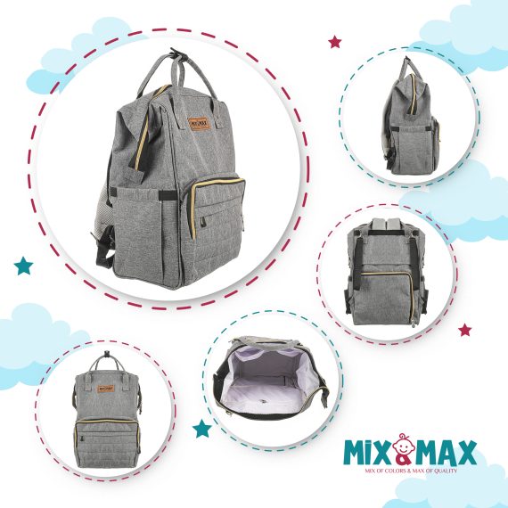 Mix & Max Diaper Backpack bag waterproof multifunction #2105