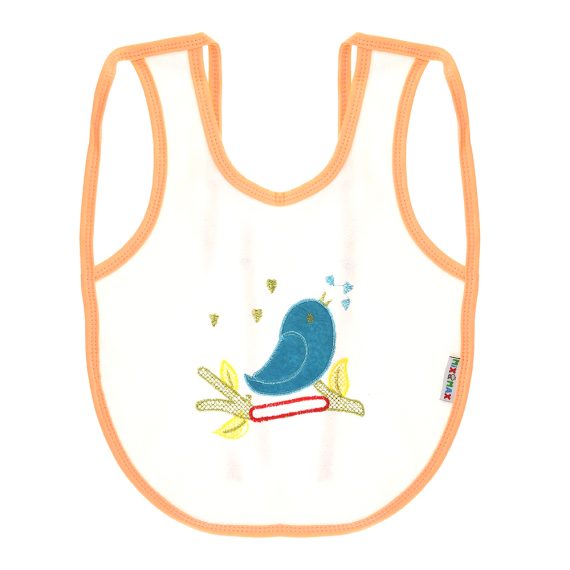 Mix &Max Multi-color Bib with embroidery diaper back size 38*29cm (2 Pieces) #901