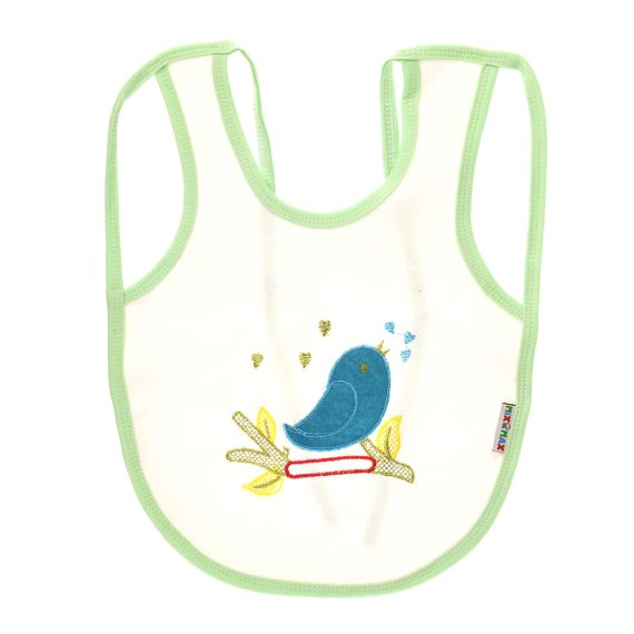 Mix &Max Multi-color Bib with embroidery diaper back size 38*29cm (2 Pieces) #901