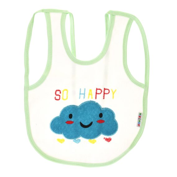 Mix &Max Multi-color Bib with embroidery diaper back size 38*29cm (2 Pieces) #901