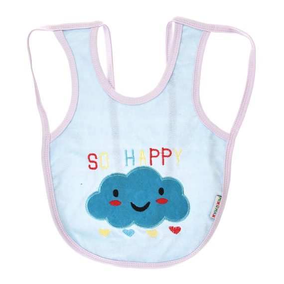 Mix &Max Multi-color Bib with embroidery diaper back size 38*29cm (2 Pieces) #901