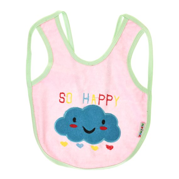 Mix &Max Multi-color Bib with embroidery diaper back size 38*29cm (2 Pieces) #901
