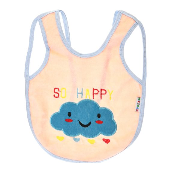 Mix &Max Multi-color Bib with embroidery diaper back size 38*29cm (2 Pieces) #901