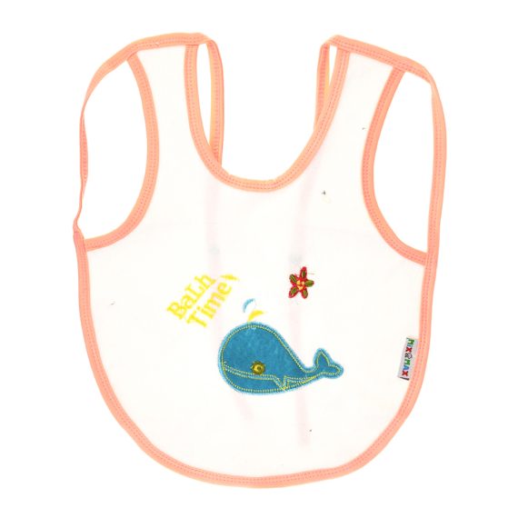 Mix &Max Multi-color Bib with embroidery diaper back size 38*29cm (2 Pieces) #901