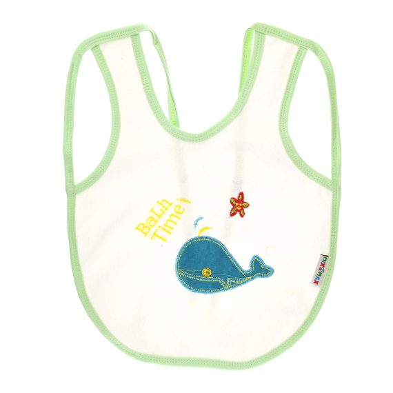 Mix &Max Multi-color Bib with embroidery diaper back size 38*29cm (2 Pieces) #901
