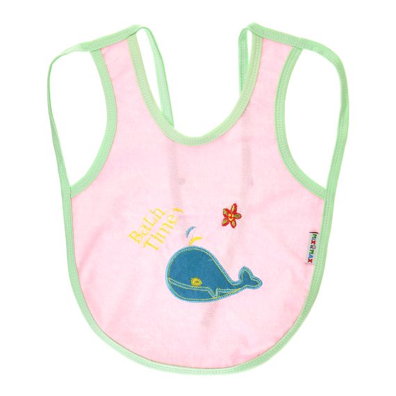 Mix &Max Multi-color Bib with embroidery diaper back size 38*29cm (2 Pieces) #901