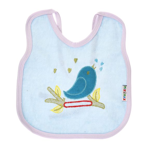 Mix &Max Multi-color Bib with embroidery diaper back size 38*29cm (2 Pieces) #901