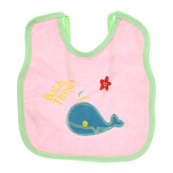 Mix &Max Multi-color Bib with embroidery diaper back size 38*29cm (2 Pieces) #901