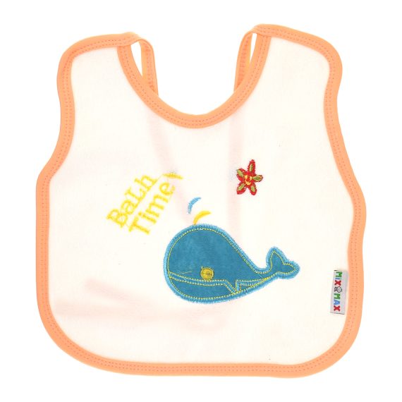 Mix &Max Multi-color Bib with embroidery diaper back size 38*29cm (2 Pieces) #901