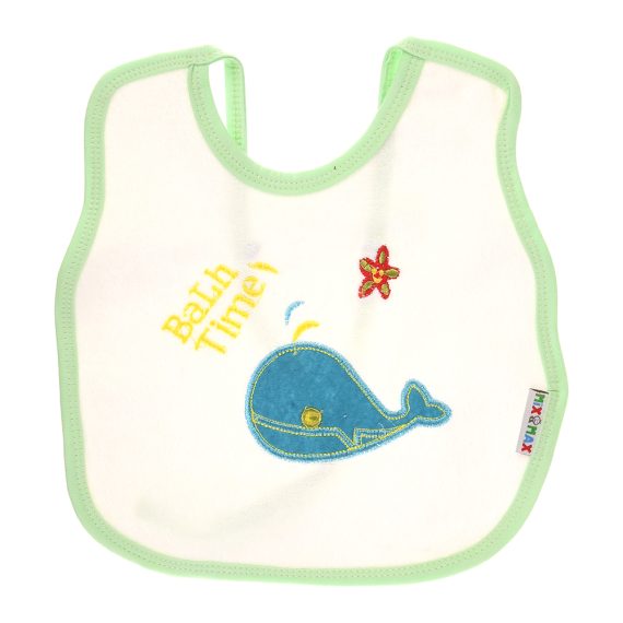Mix &Max Multi-color Bib with embroidery diaper back size 38*29cm (2 Pieces) #901
