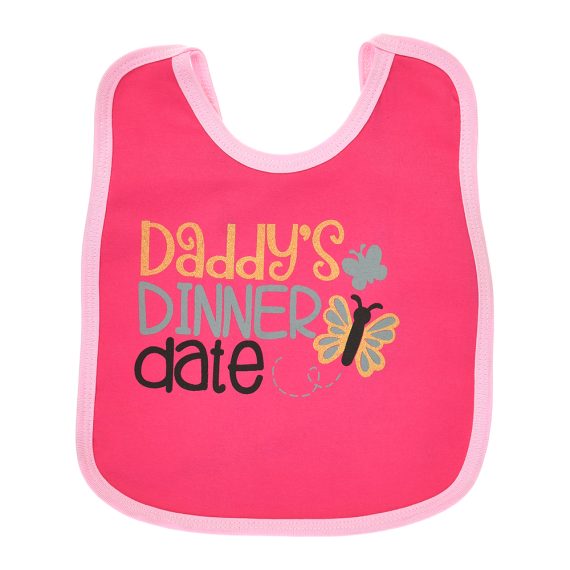 Mix &Max Multi-colors Printed Bib with diaper back size 38*29cm (2 Pieces) Girl #801g