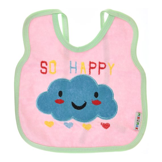 Mix &Max Multi-color Bib with embroidery diaper back size 38*29cm (2 Pieces) #901