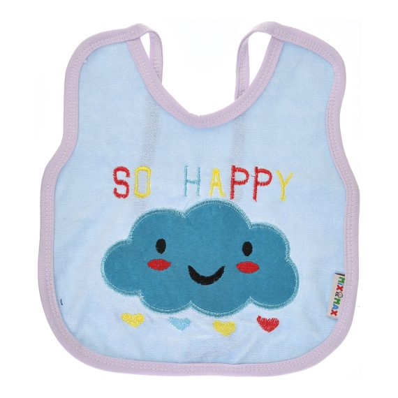 Mix &Max Multi-color Bib with embroidery diaper back size 38*29cm (2 Pieces) #901