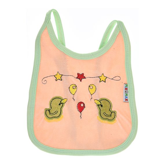 Mix &Max Multi-colors Bib with embroidery with diaper back Average size 27*19cm (2 Pieces) #902
