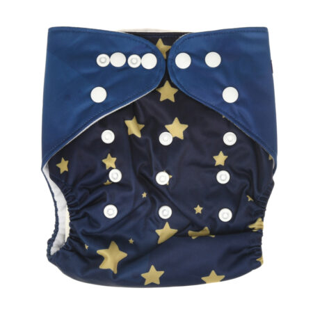 Mix & Max Reusable Baby Washable Cloth Diapers with Adjustable Snap Buttons - Multi Color