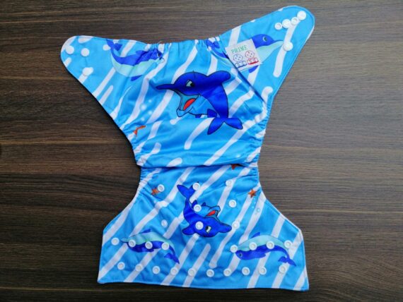 Mix & Max Reusable Baby Washable Cloth Diapers with Adjustable Snap Buttons - Multi Color