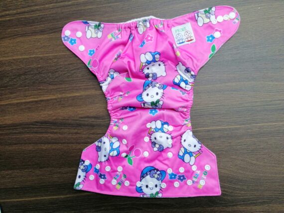 Mix & Max Reusable Baby Washable Cloth Diapers with Adjustable Snap Buttons - Multi Color