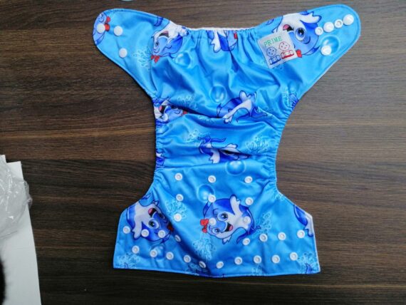 Mix & Max Reusable Baby Washable Cloth Diapers with Adjustable Snap Buttons - Multi Color