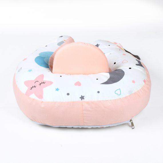 Mix &Max Multi use 2-in-1 Maternity Pillow + Baby sitting help Pillow Cotton 100% # 481