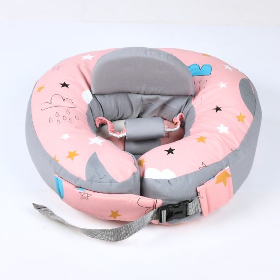 Mix &Max Multi use 2-in-1 Maternity Pillow + Baby sitting help Pillow Cotton 100% # 481